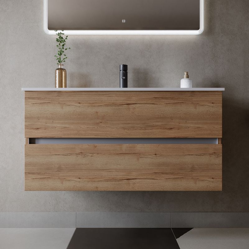 Тумба подвесная Sancos Urban UR100EG 99х45х55 (дуб галифакс), натуральный