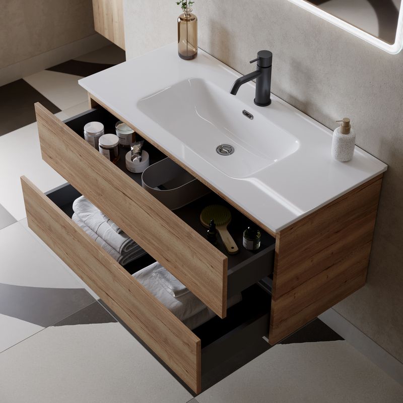 Тумба подвесная Sancos Urban UR60EG 59х45х55 (дуб галифакс), натуральный