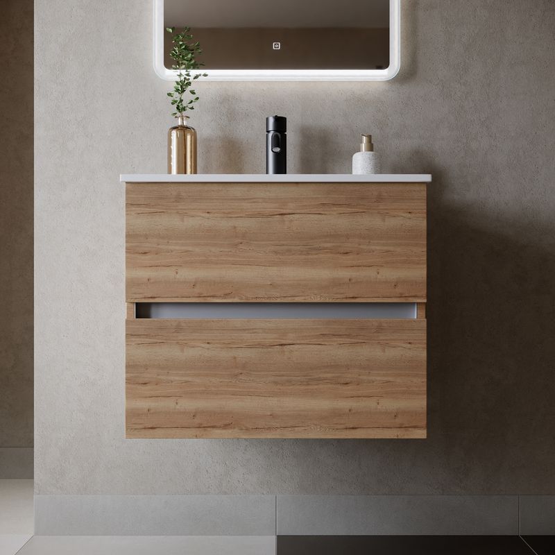 Тумба подвесная Sancos Urban UR60EG 59х45х55 (дуб галифакс), натуральный