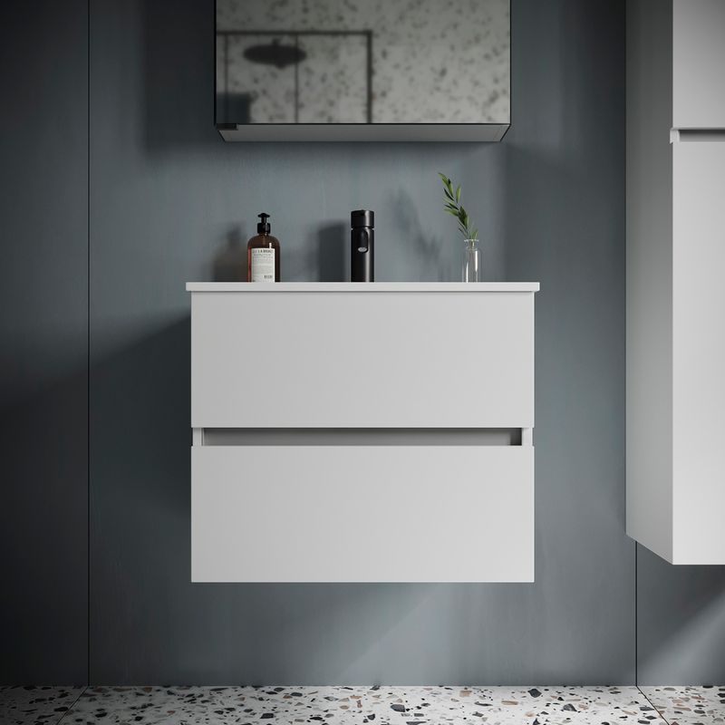 Тумба подвесная Sancos Urban UR60W 59х45х55 (белый), глянец