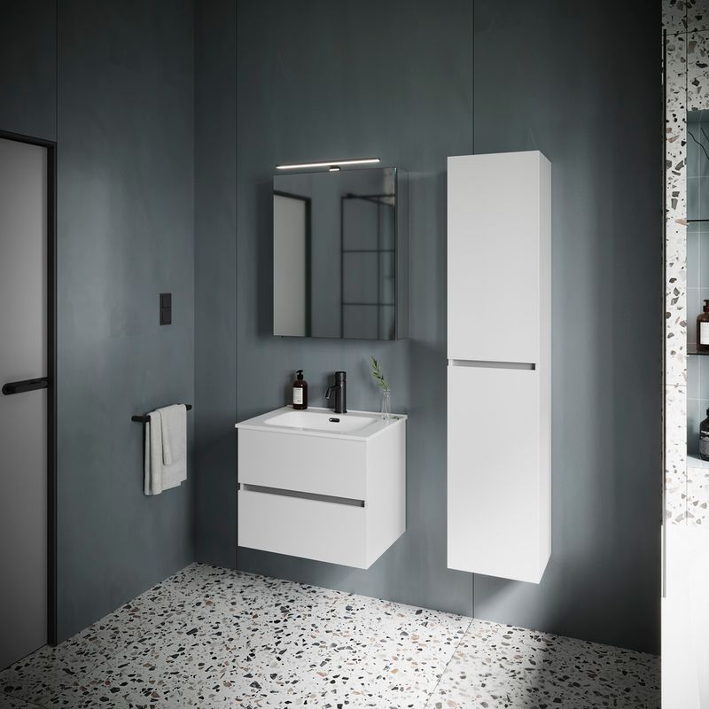 Тумба подвесная Sancos Urban UR60W 59х45х55 (белый), глянец