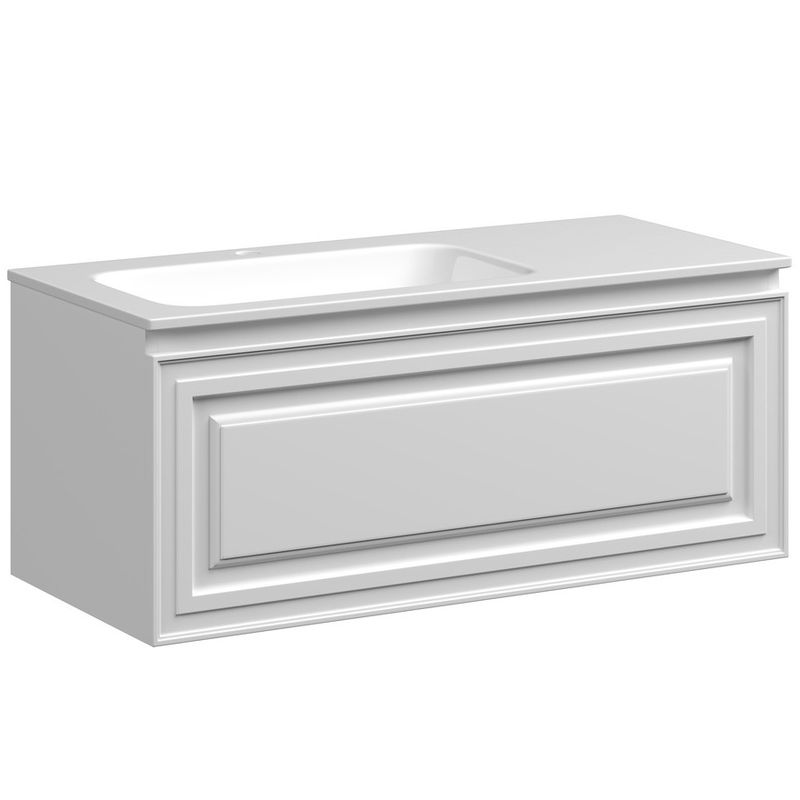 Тумба подвесная Sancos Very VR100LW 99.5х44.5х40.6 (Bianco), левая