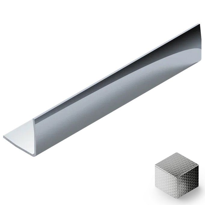 Угол 10x10 мм нержавеющая сталь Neexy PVS98-10 (нерж. сталь тисненый), 2.7 м.