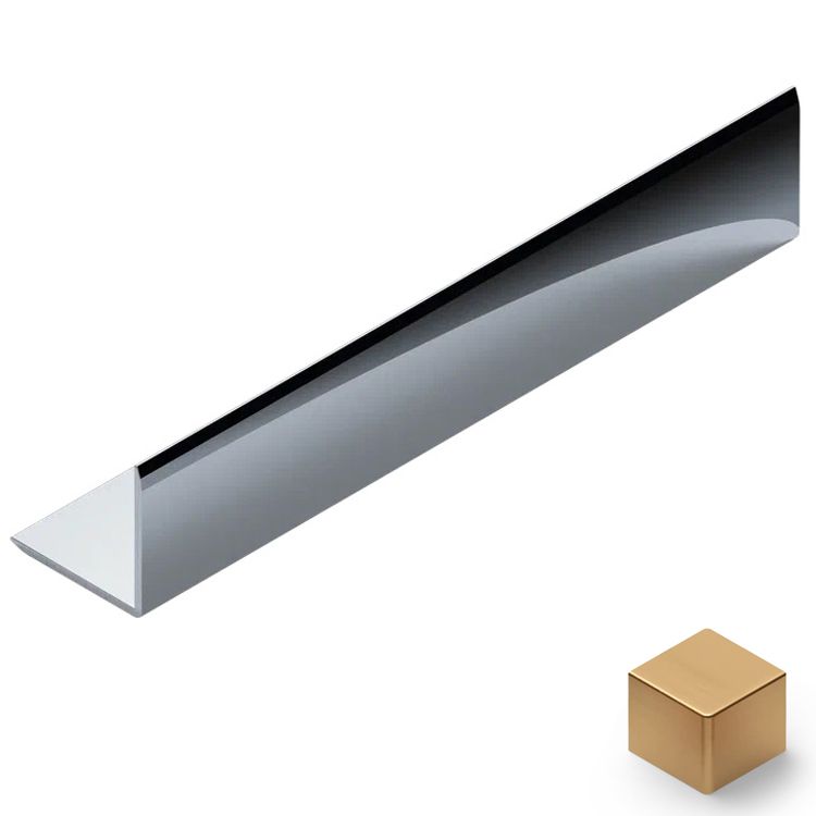 Угол 20x20 мм алюминий Neexy PV63-04 (золото матовое), 2.7 м.