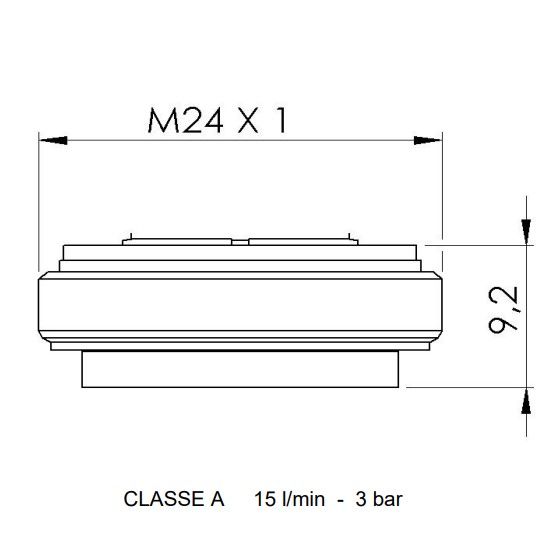 Ультраплоский аэратор Remer M24 83Z40 (черный)