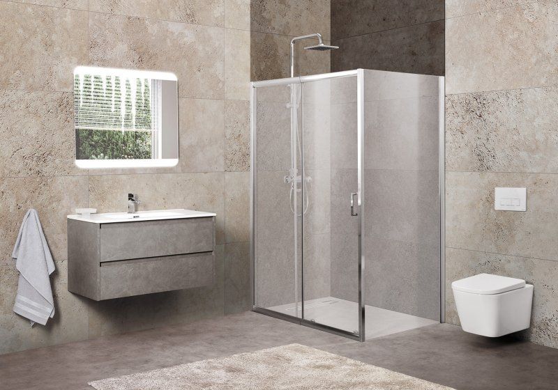 Душевой уголок BelBagno Unique UNIQUE-AH-1-100/115-80-P-Cr 115x80