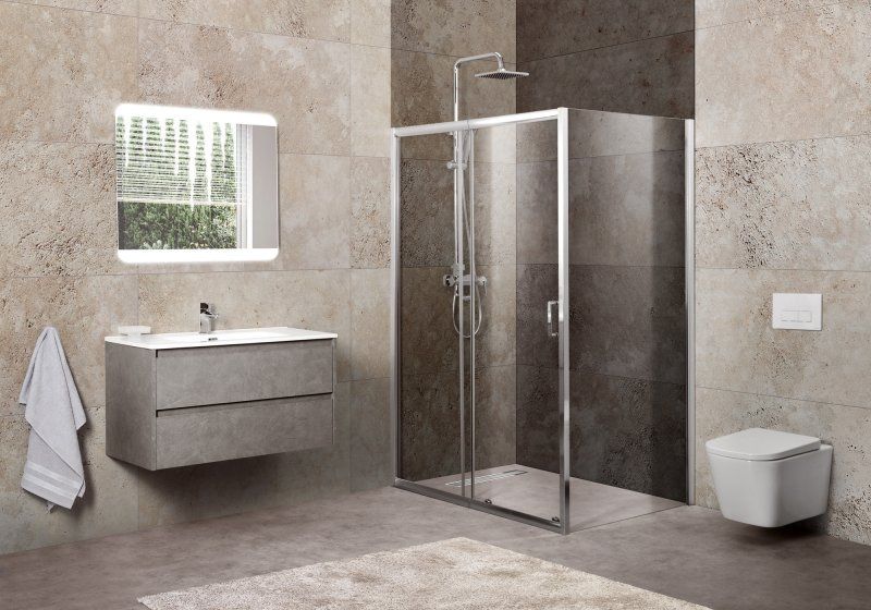 Душевой уголок BelBagno Unique UNIQUE-AH-1-100/115-80-C-Cr 115x80