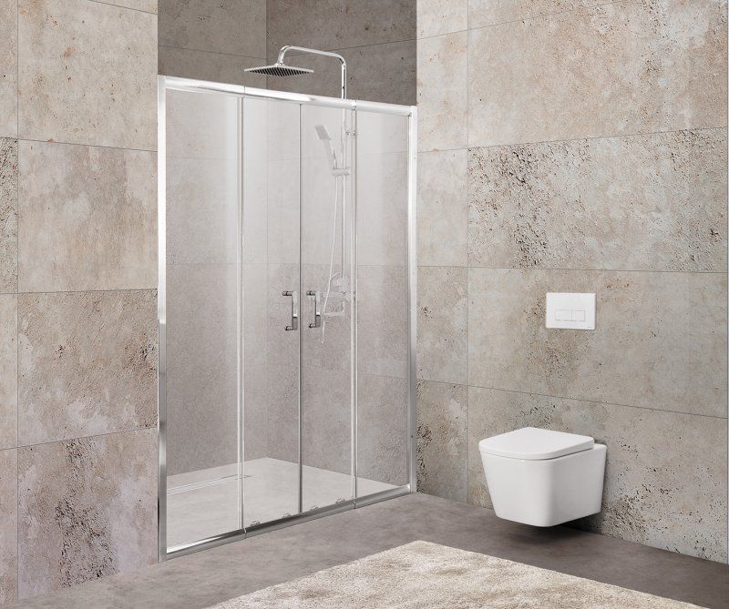 Душевая дверь в нишу BelBagno Unique UNIQUE-BF-2-170/200-P-Cr 200x190