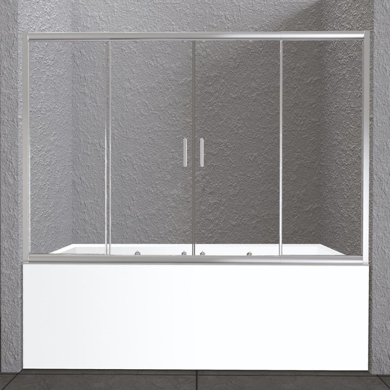 Шторка на ванну BelBagno Unique UNIQUE-VF-2-150/180-140-C-Cr 180x140