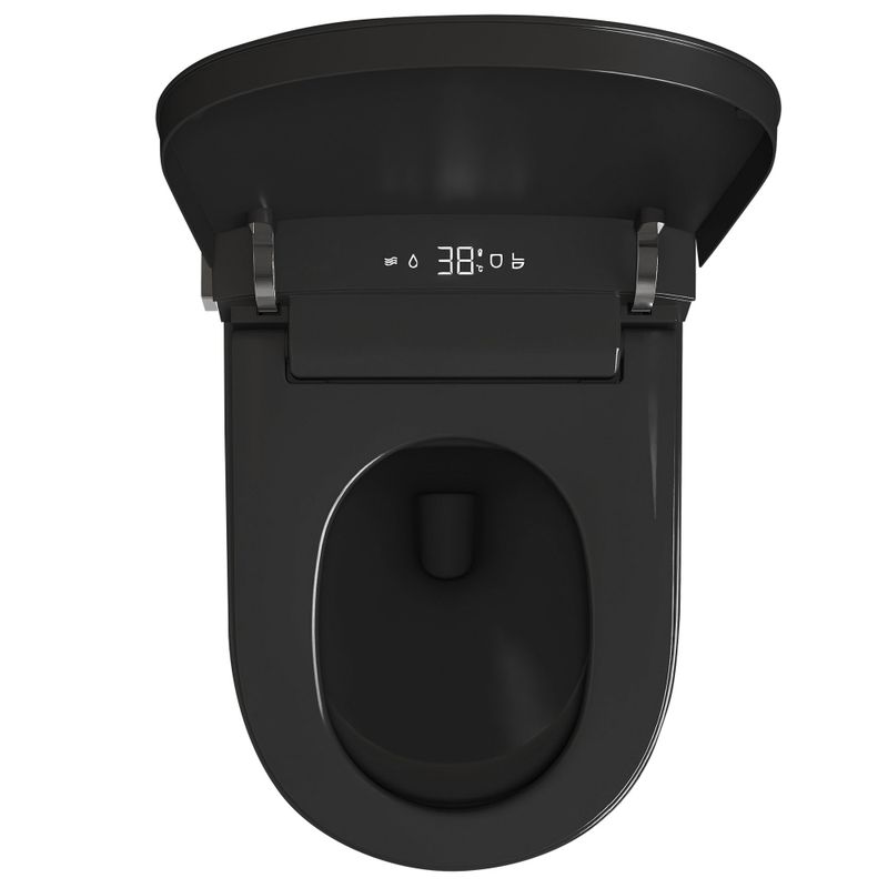 Унитаз-биде подвесной Abber Bequem AC1121SMB 59.5x39x37.5 (черный матовый), электронный