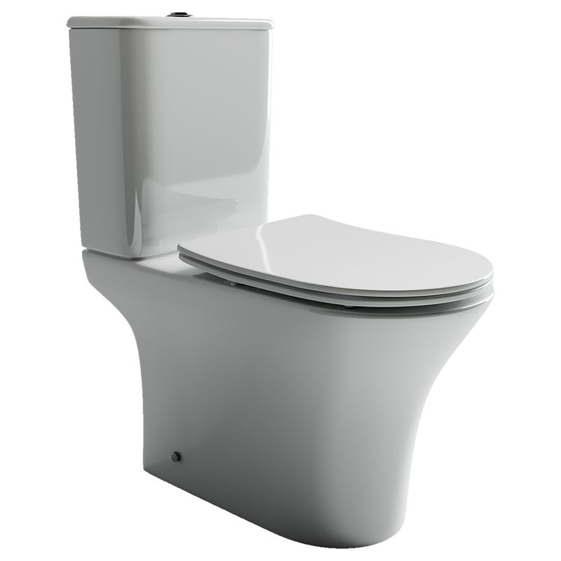 Унитаз напольный Ceramica Nova Fortuna CN9001 65х34 с бачком, креплением и сиденьем (белый)