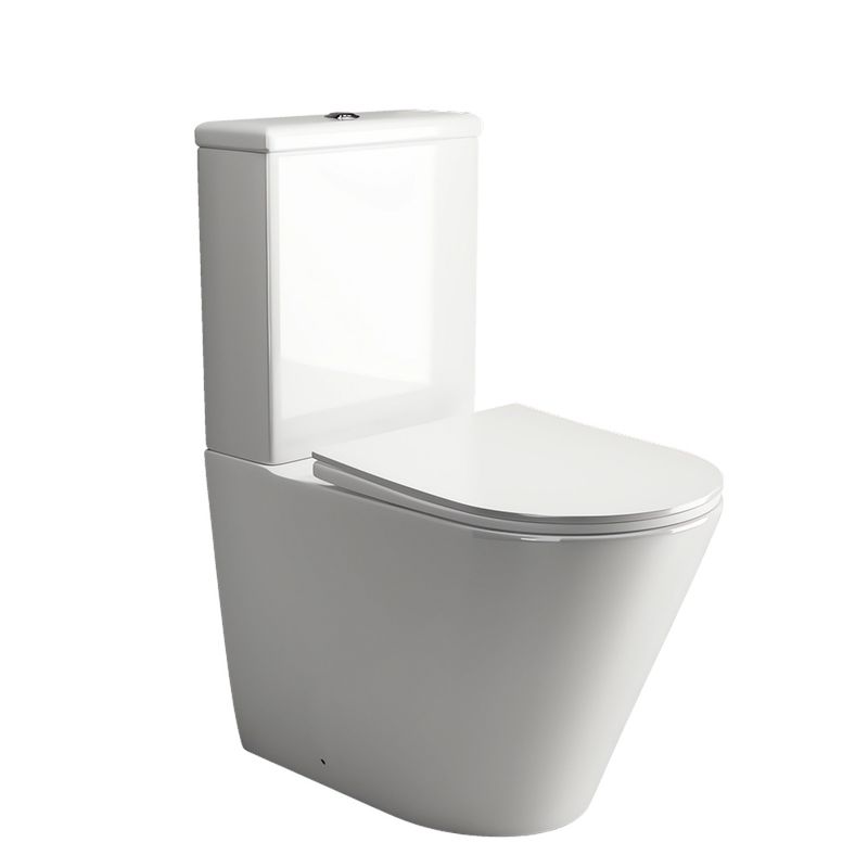 Унитаз напольный Ceramica Nova HighLight Rimless CN1802 85x36 с сиденьем и с бачком (белый)