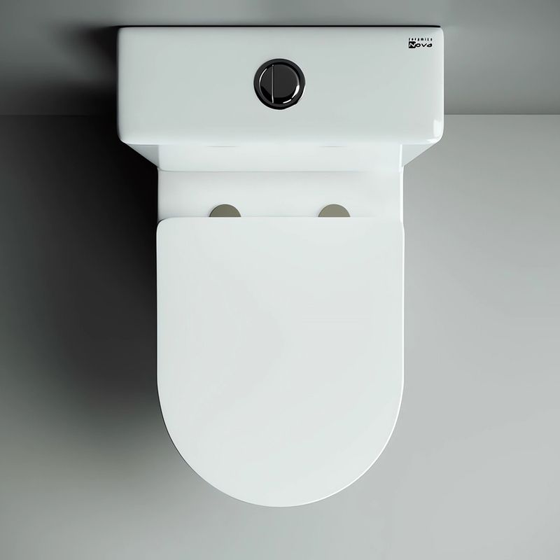 Унитаз напольный Ceramica Nova Metropol CN4001 62х34 с креплением и сиденьем (белый)