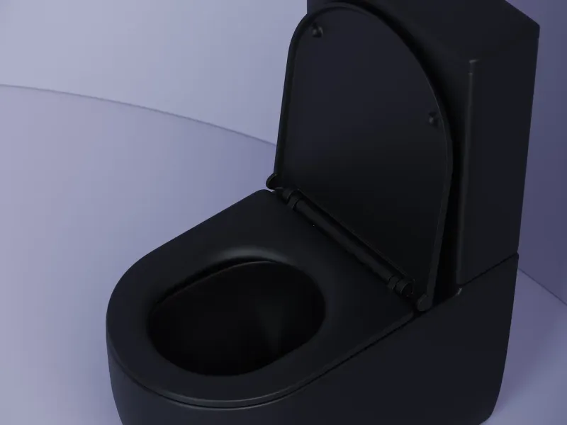 Унитаз напольный Ceramica Nova Metropol CN4001-BMB 40.5х34 с креплением и сиденьем, без бачка (черный матовый)