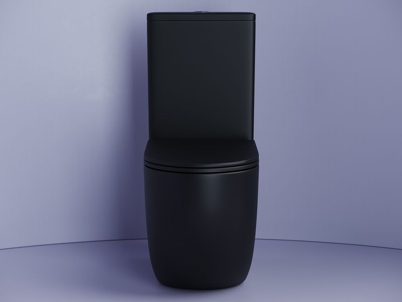 Унитаз напольный Ceramica Nova Metropol CN4001MB 62х34 с креплением и сиденьем (черный матовый)