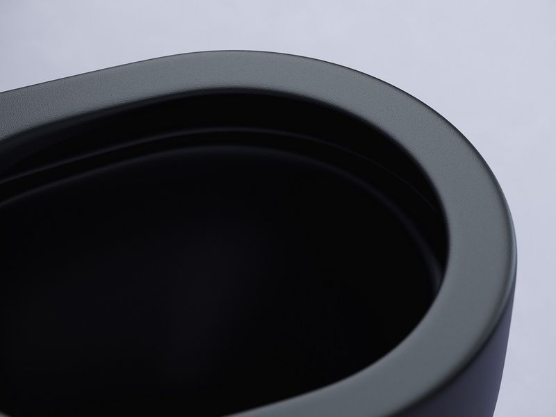 Унитаз напольный Ceramica Nova Metropol CN4001MB 62х34 с креплением и сиденьем (черный матовый)