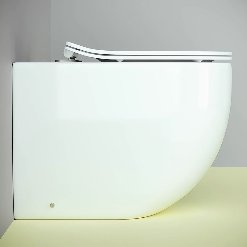 Унитаз напольный Ceramica Nova Metropol CN4004 57х36 с сиденьем и креплением (белый)