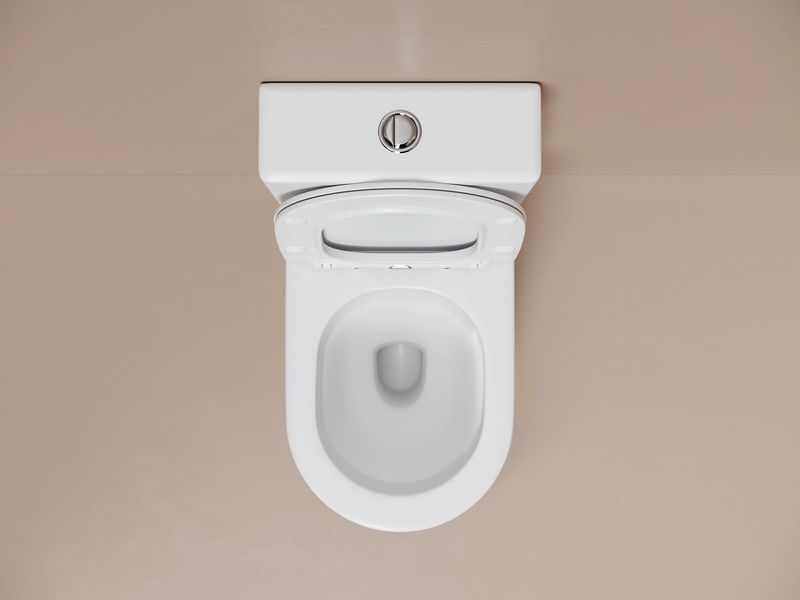 Унитаз напольный пристенный Ceramicanova Метропол (Metropol) CN4001TMW 62.5х38.5х83.5 (белый матовый), смыв торнадо