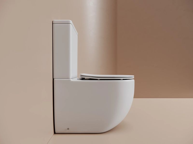 Унитаз напольный пристенный Ceramicanova Метропол (Metropol) CN4001TMW 62.5х38.5х83.5 (белый матовый), смыв торнадо