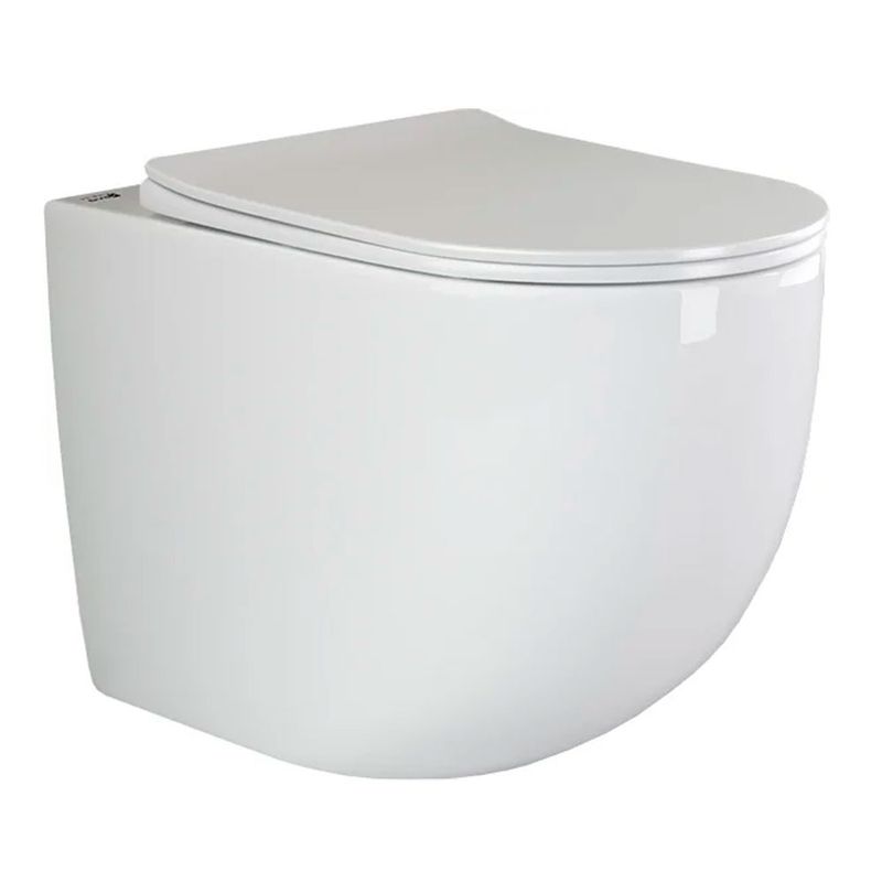 Унитаз напольный Ceramica Nova Mia Rimless CN1810 с сиденьем и креплением 56х36 (белый)