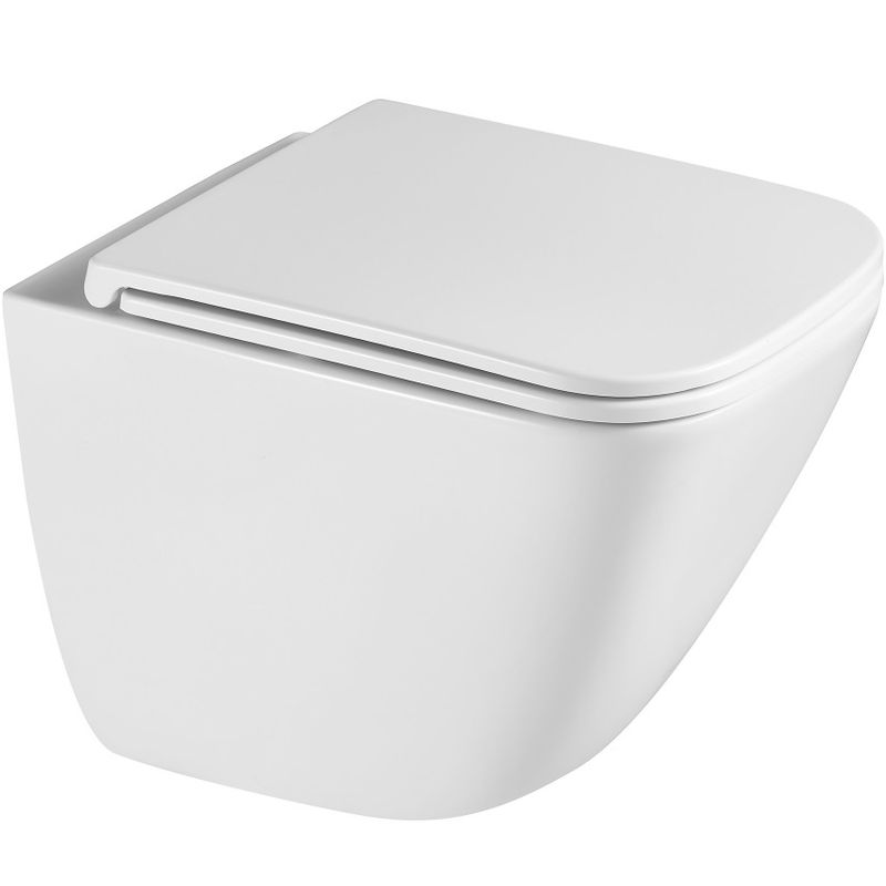 Унитаз подвесной Abber Rechteck AC1220TC 48.5x34.5x40 (белый), смыв торнадо