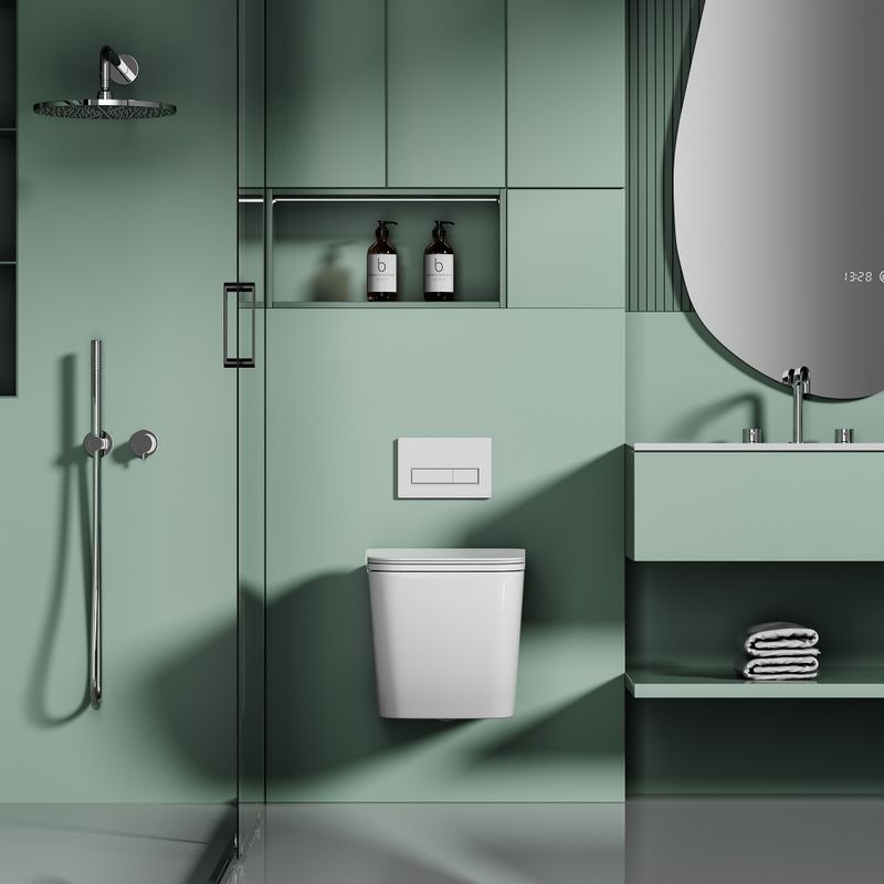 Унитаз подвесной Abber Ultra AC1303 52x32x32 (белый)