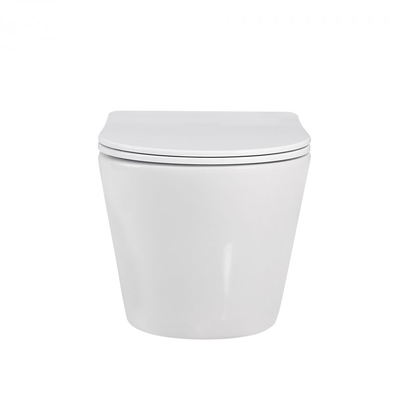 Унитаз подвесной Abber Bequem AC1102 49x36x36 (белый), безободковый 