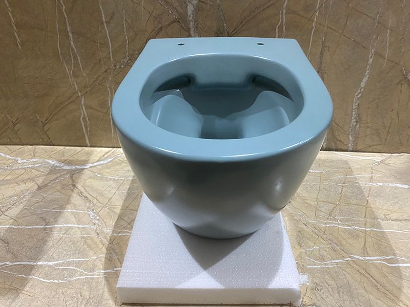 Унитаз подвесной безободковый CeramaLux N 2197MLG 49x37 (зеленый) с микролифтом