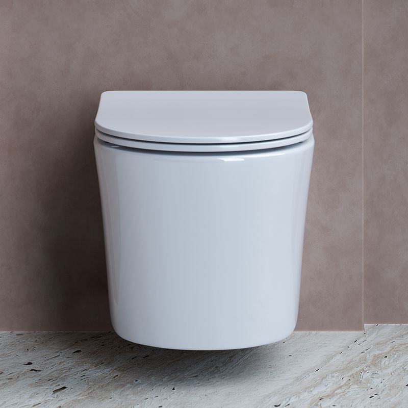 Унитаз подвесной Ceramica Nova Balearica CN6000 49х36.5 с сиденьем и креплением (белый) 