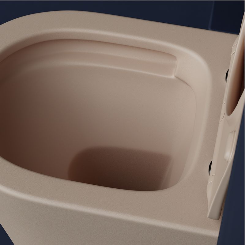 Унитаз подвесной Ceramica Nova Balearica CN6000MC 49х36.5 с сиденьем и креплением (капучино матовый)
