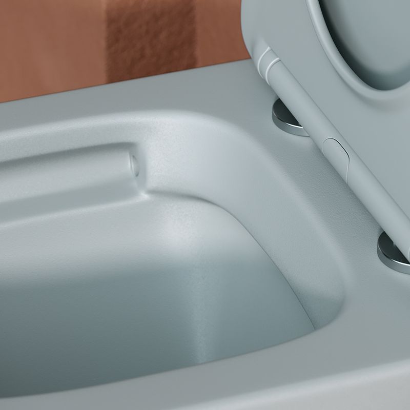 Унитаз подвесной Ceramica Nova Balearica CN6000MH 49х36.5 с сиденьем и креплением (антрацит матовый)