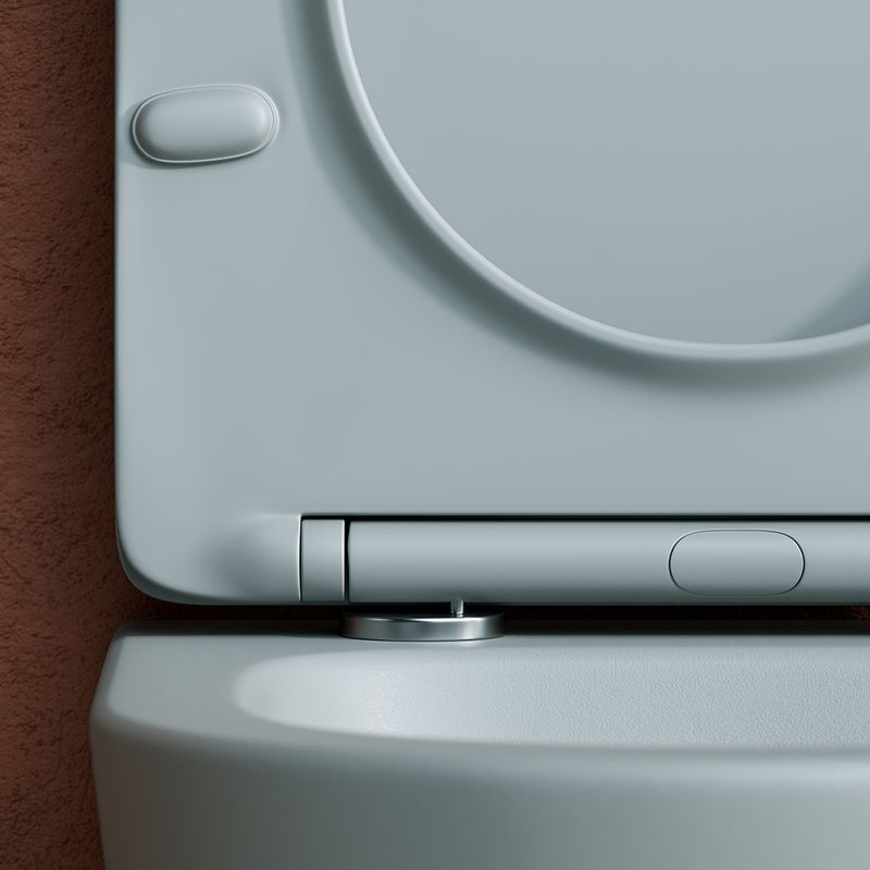 Унитаз подвесной Ceramica Nova Balearica CN6000MH 49х36.5 с сиденьем и креплением (антрацит матовый)