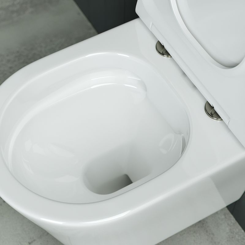 Унитаз подвесной Ceramica Nova Forma Rimless CN3011 37x32.5 с сиденьем и креплением (белый)