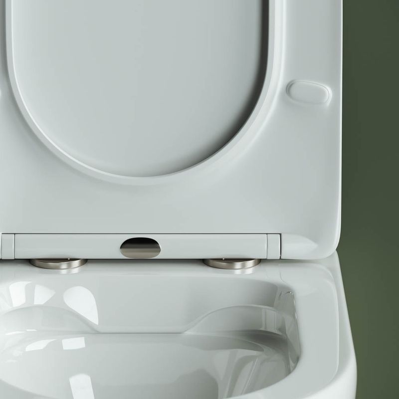 Унитаз подвесной Ceramica Nova HighLight Rimless CN1804 52x35  с сиденьем (белый)