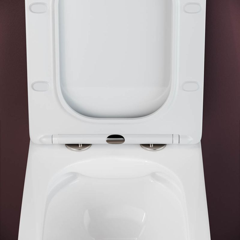 Унитаз подвесной Ceramica Nova Metric CN3007 51х34.5 с сиденьем и креплением (белый)