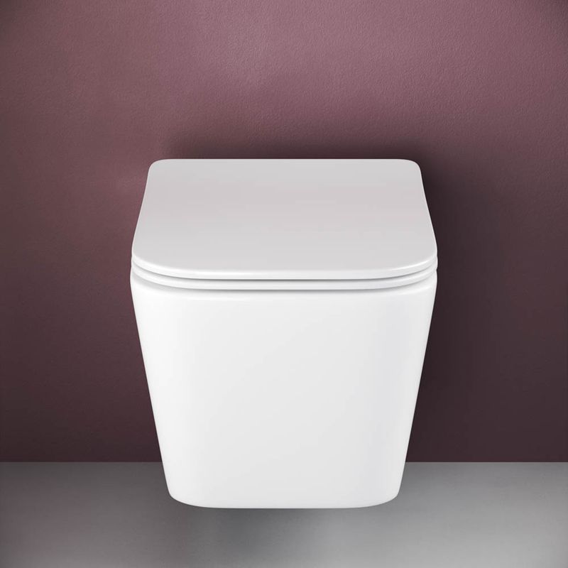 Унитаз подвесной Ceramica Nova Metric CN3007 51х34.5 с сиденьем и креплением (белый)