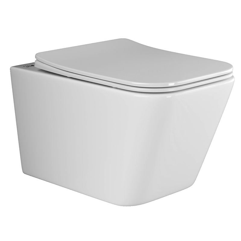 Унитаз подвесной Ceramica Nova Metric CN3007 51х34.5 с сиденьем и креплением (белый)