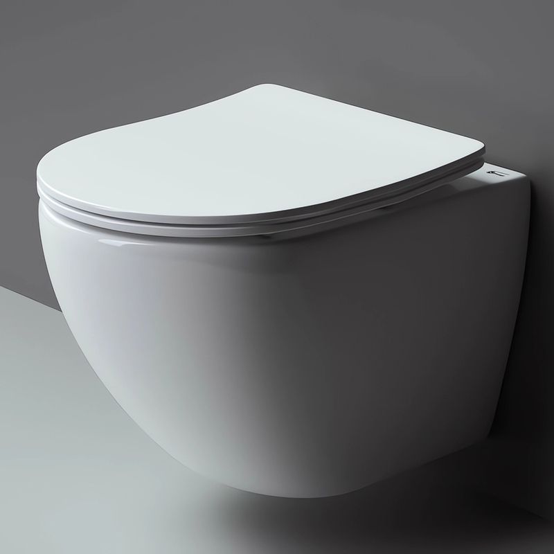 Унитаз подвесной Ceramica Nova Metropol CN4002 49х37 с креплением и сиденьем (белый) 