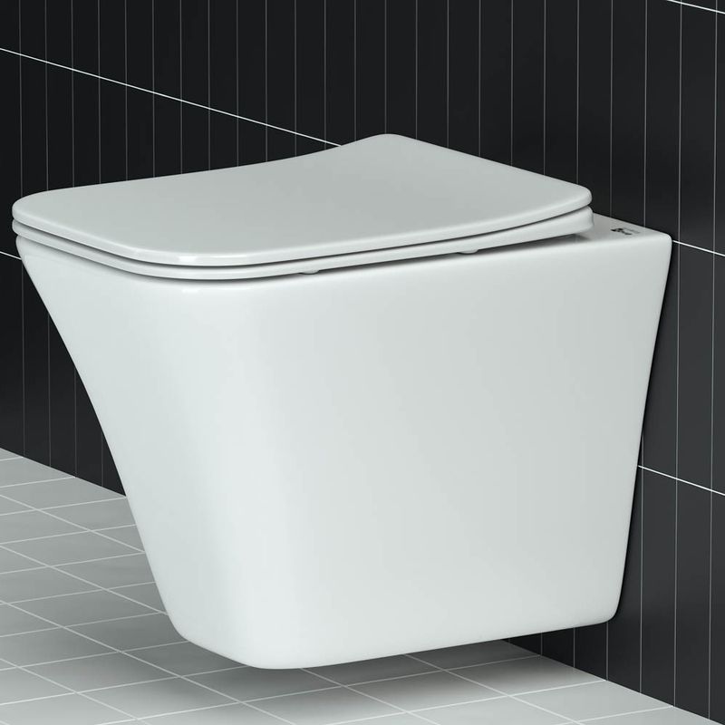 Унитаз подвесной Ceramica Nova Mono CN1902 50х35 с сиденьем и креплением (белый) 