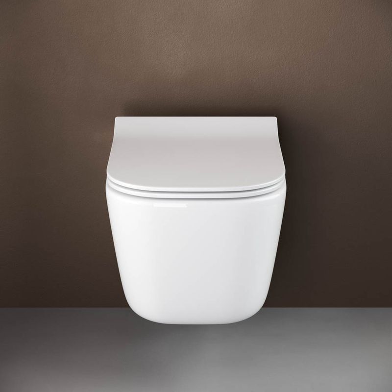 Унитаз подвесной Ceramica Nova New day CN3005 51х35 с креплением и сиденьем (белый) 