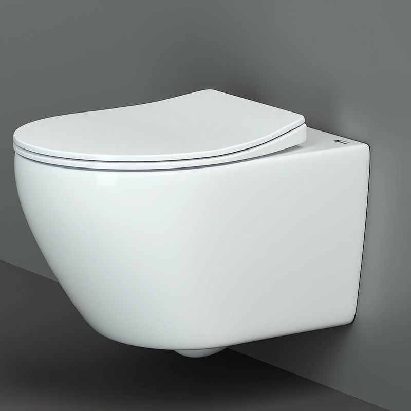 Унитаз подвесной Ceramica Nova Pearl CN8001 53х38  с сиденьем и креплением (белый)