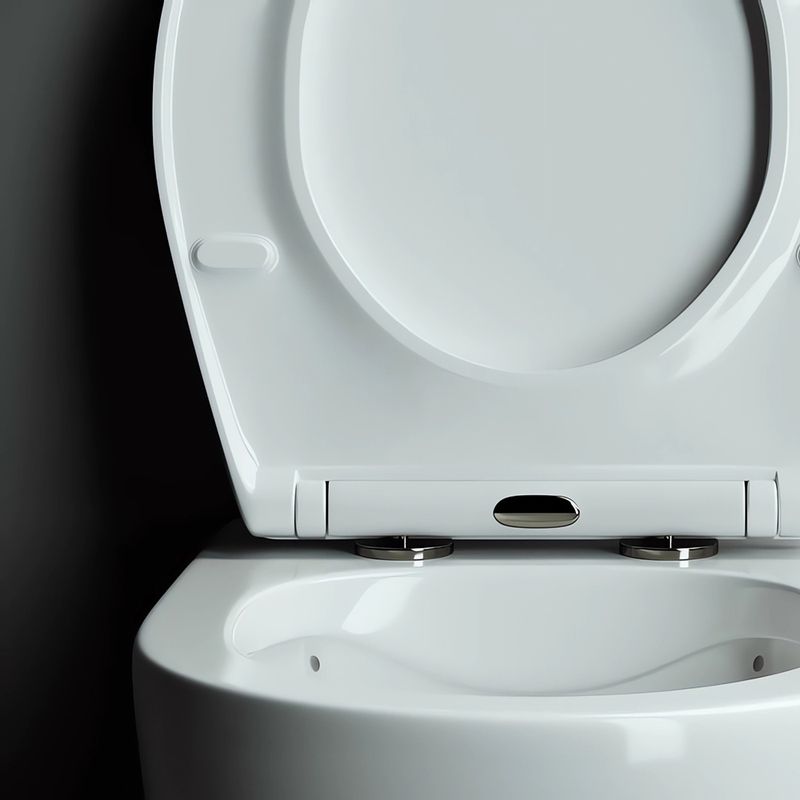 Унитаз подвесной Ceramica Nova Pearl CN8001 53х38  с сиденьем и креплением (белый)