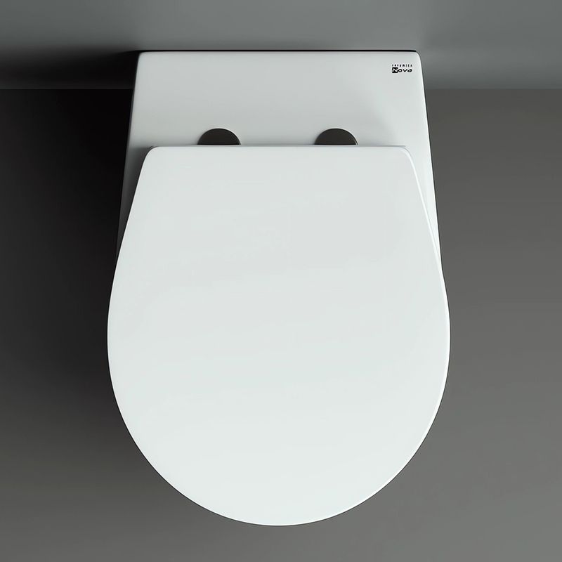 Унитаз подвесной Ceramica Nova Pearl CN8001 53х38  с сиденьем и креплением (белый)