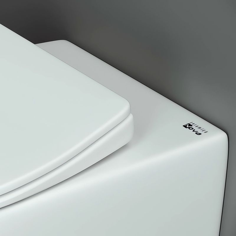 Унитаз подвесной Ceramica Nova Pearl CN8001 53х38  с сиденьем и креплением (белый)