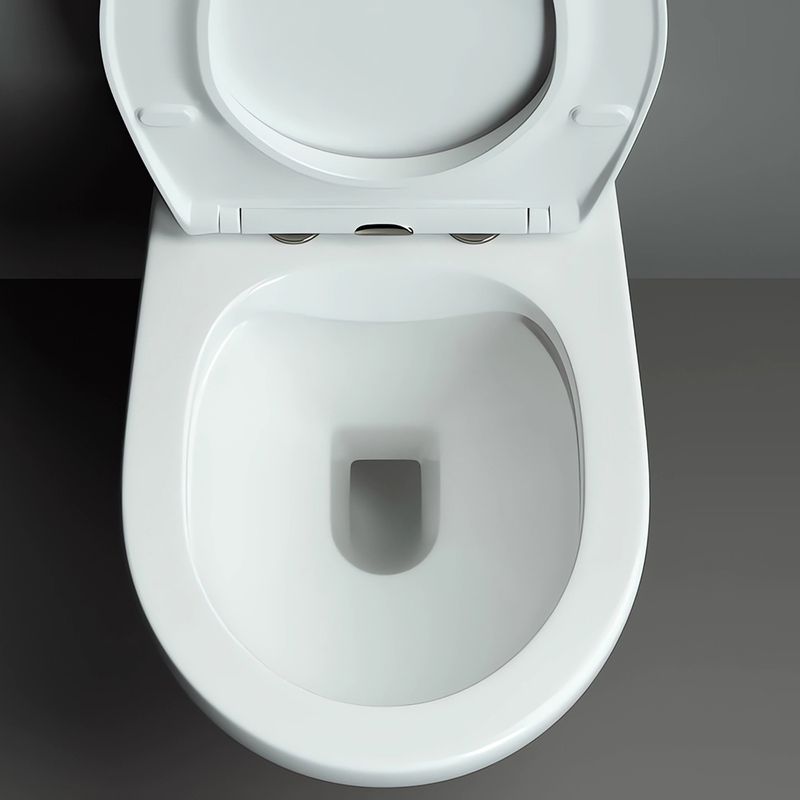 Унитаз подвесной Ceramica Nova Pearl CN8001 53х38  с сиденьем и креплением (белый)