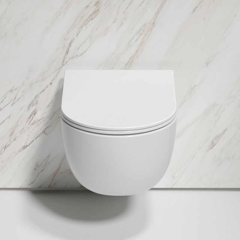Унитаз подвесной Ceramicanova Modena CN6063 49x35.5 (белый) с сиденьем и крышкой