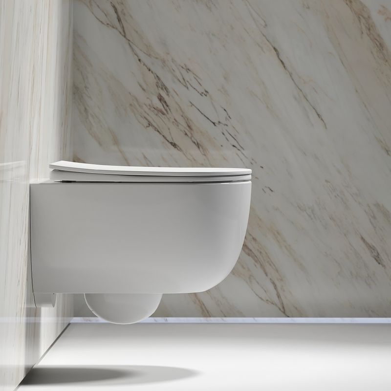 Унитаз подвесной Ceramicanova Modena CN6063 49x35.5 (белый) с сиденьем и крышкой