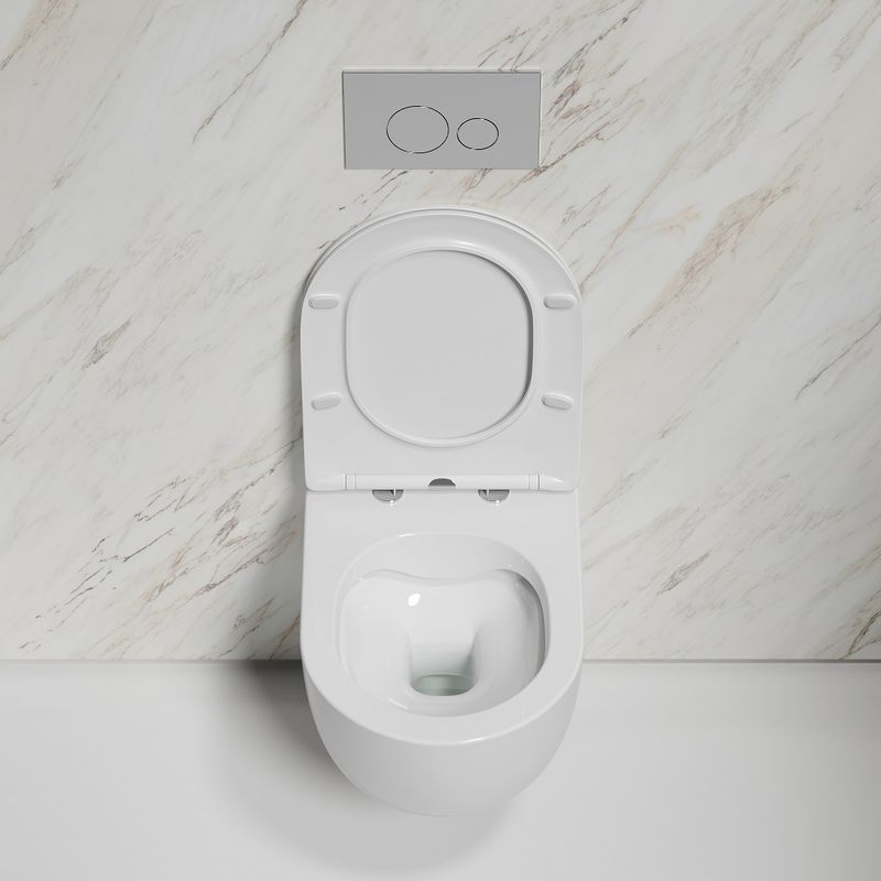 Унитаз подвесной Ceramicanova Modena CN6063 49x35.5 (белый) с сиденьем и крышкой