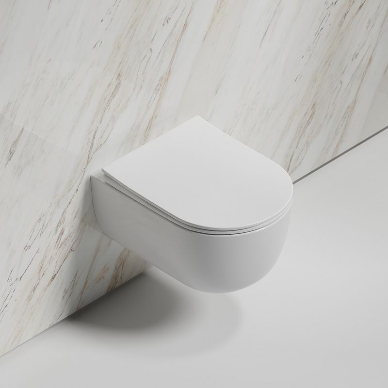 Унитаз подвесной Ceramicanova Modena CN6063 49x35.5 (белый) с сиденьем и крышкой