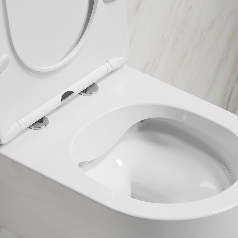 Унитаз подвесной Ceramicanova Modena CN6063 49x35.5 (белый) с сиденьем и крышкой